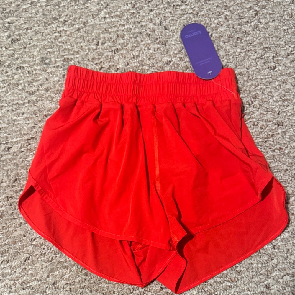 Vibrant Orange Women's Athletic Shorts